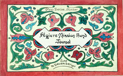 Algiers Mission Band Journal - June-Dec. 1921